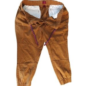 Foundry Supply Co Mens Jogger Pants Brown Elastic Waist Drawstring Size 2XL.A197